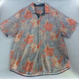 Tommy Bahama The Coconut Point XL Men's Floral Short Sleeve Shirt Tencel Coolmax